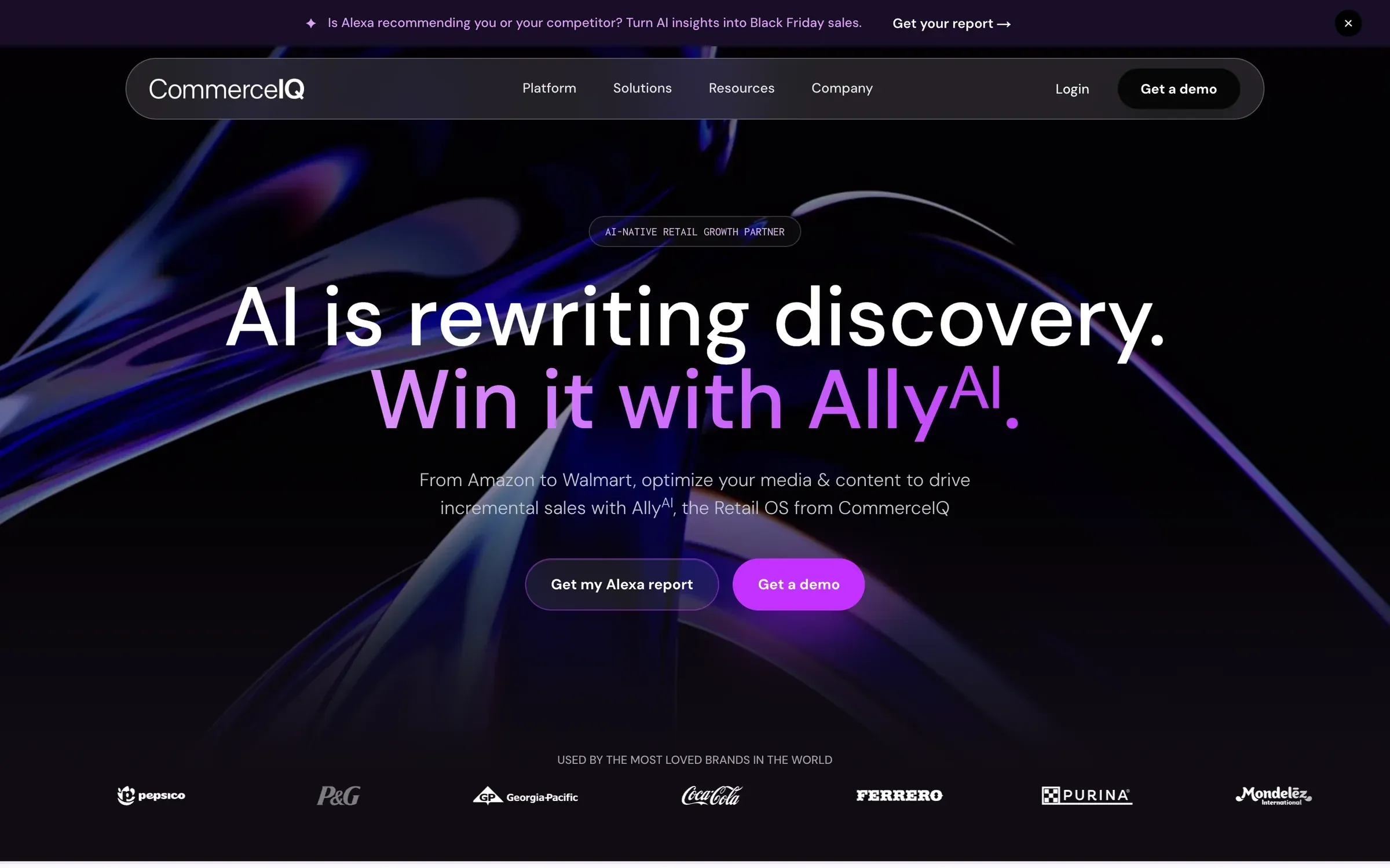CommerceIQ after: Website