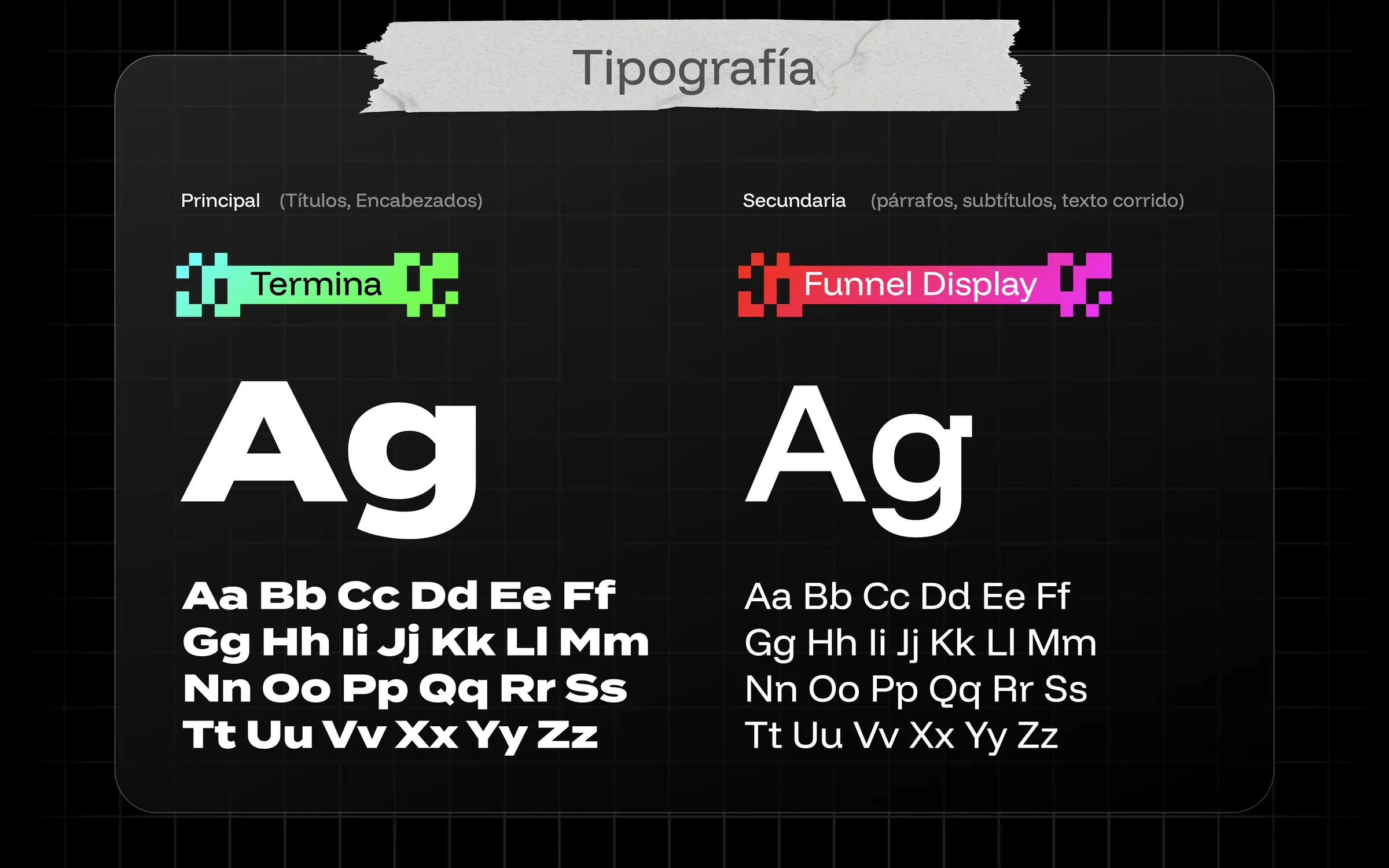 Conquer process: Typography